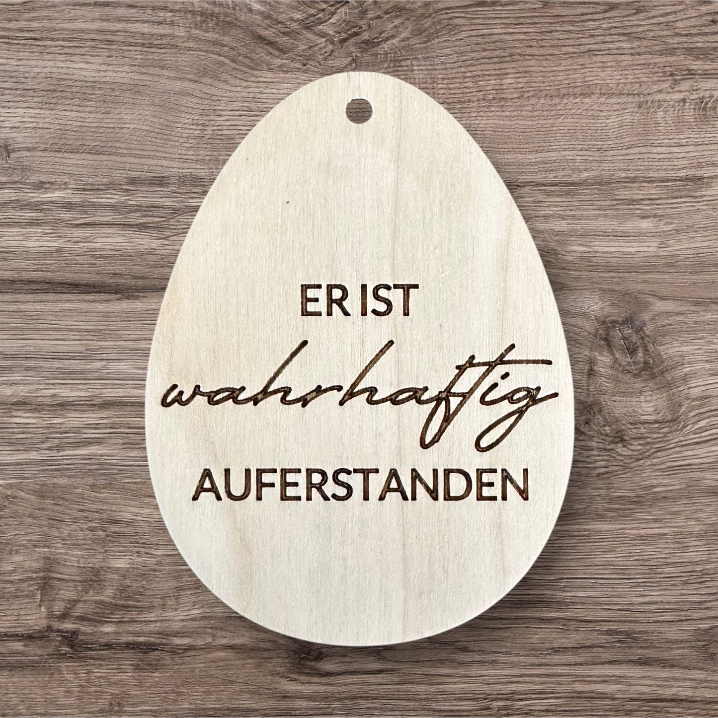 Holz-Ostereier für den Osterstrauch