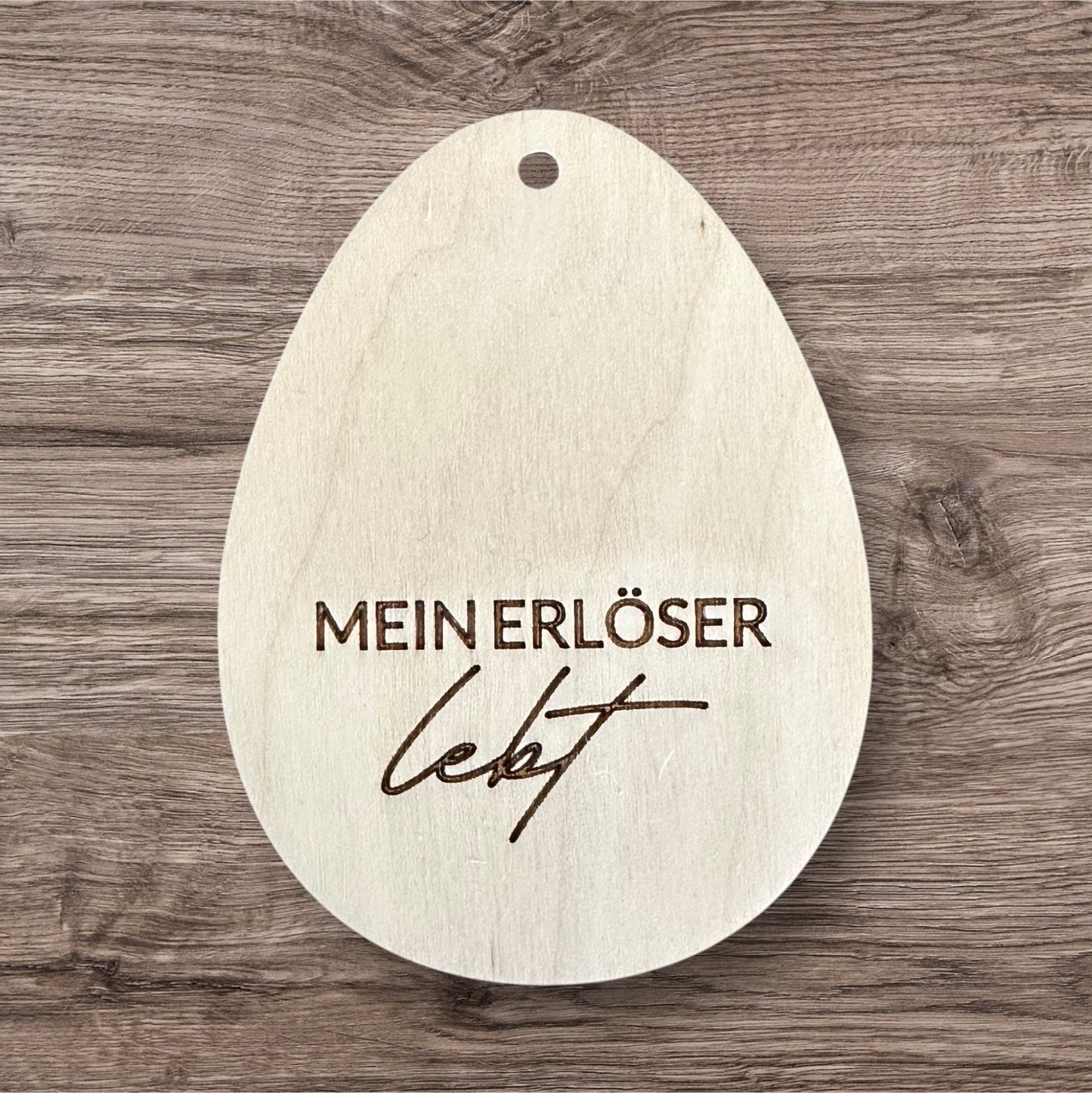 Holz-Ostereier für den Osterstrauch