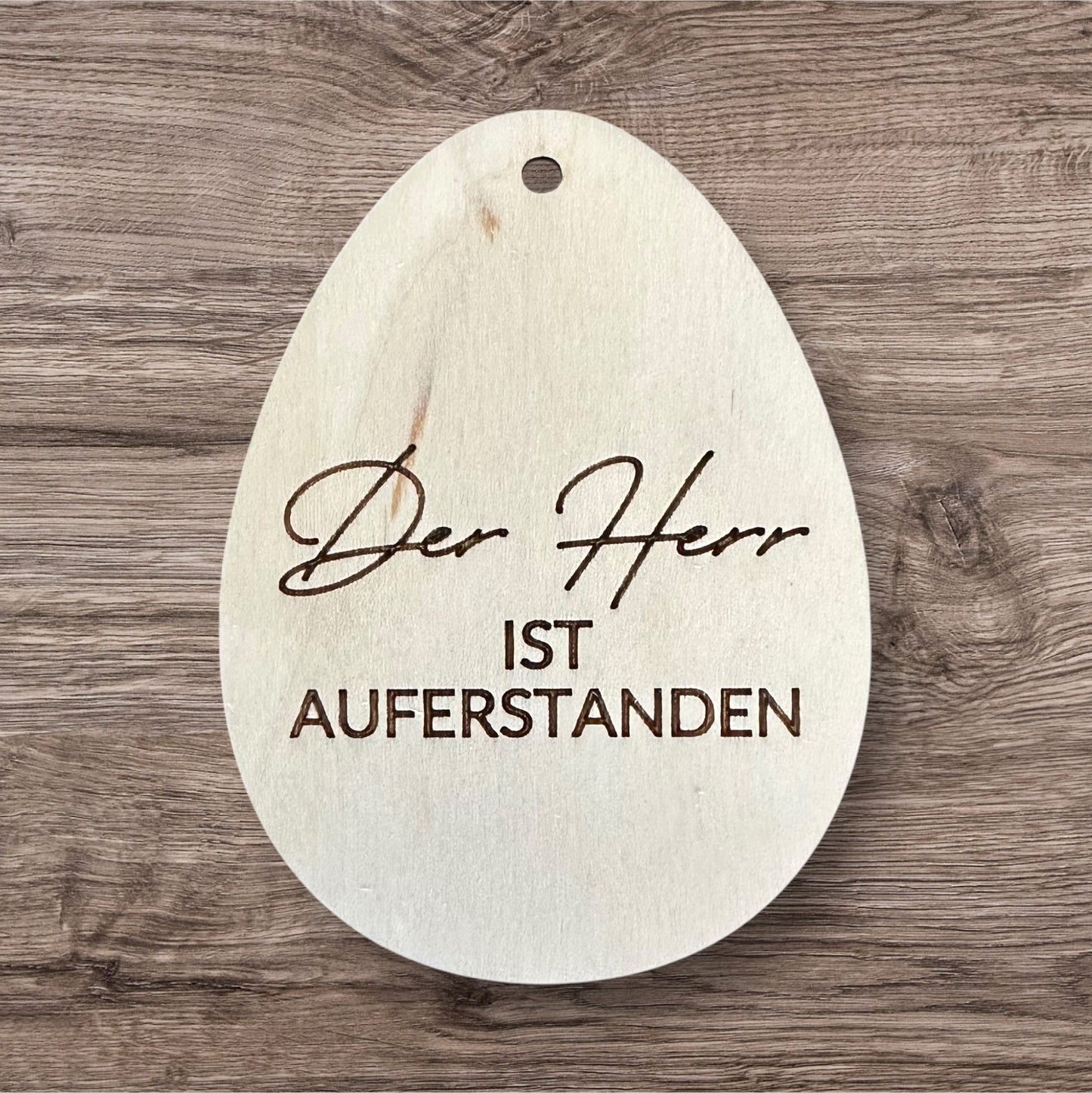 Holz-Ostereier für den Osterstrauch