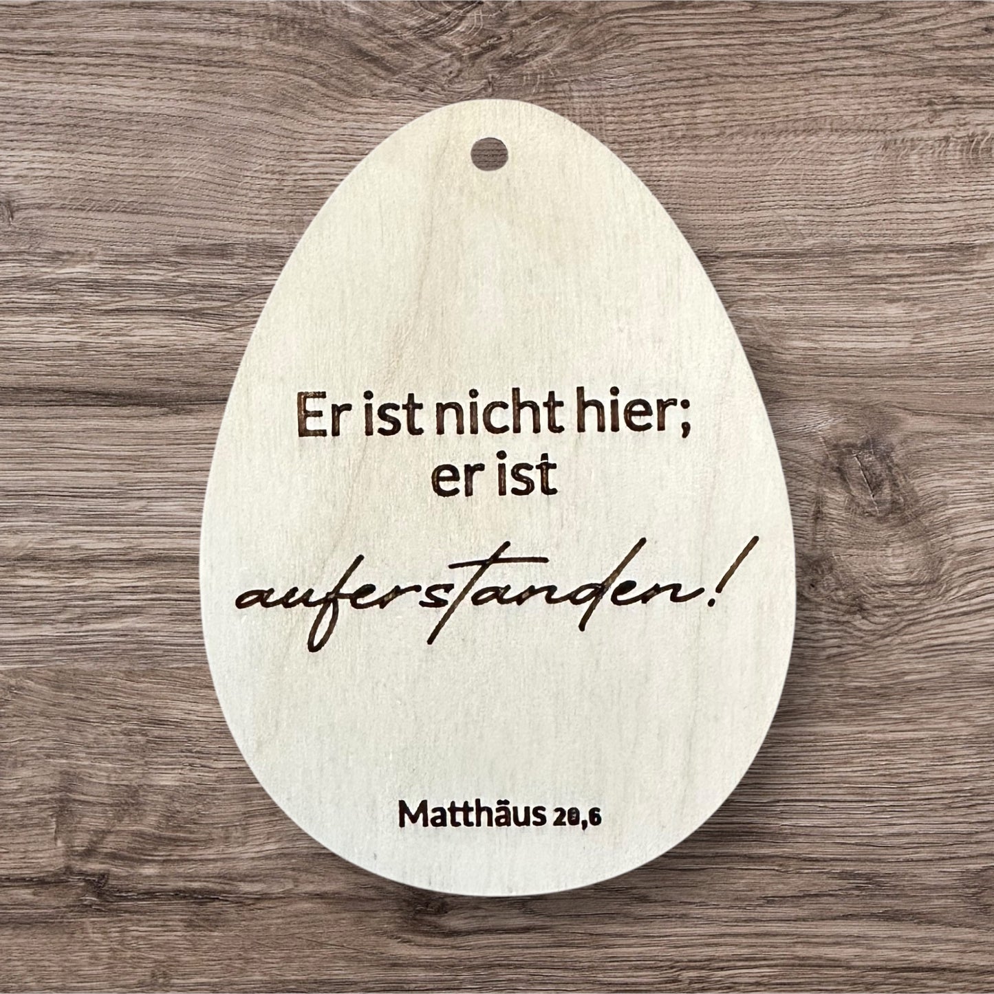 Holz-Ostereier für den Osterstrauch
