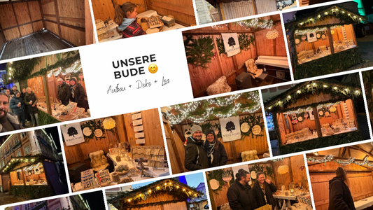Von Zweigen, Lichtern & Chaos: Unser Weihnachtsmarkt-Aufbau