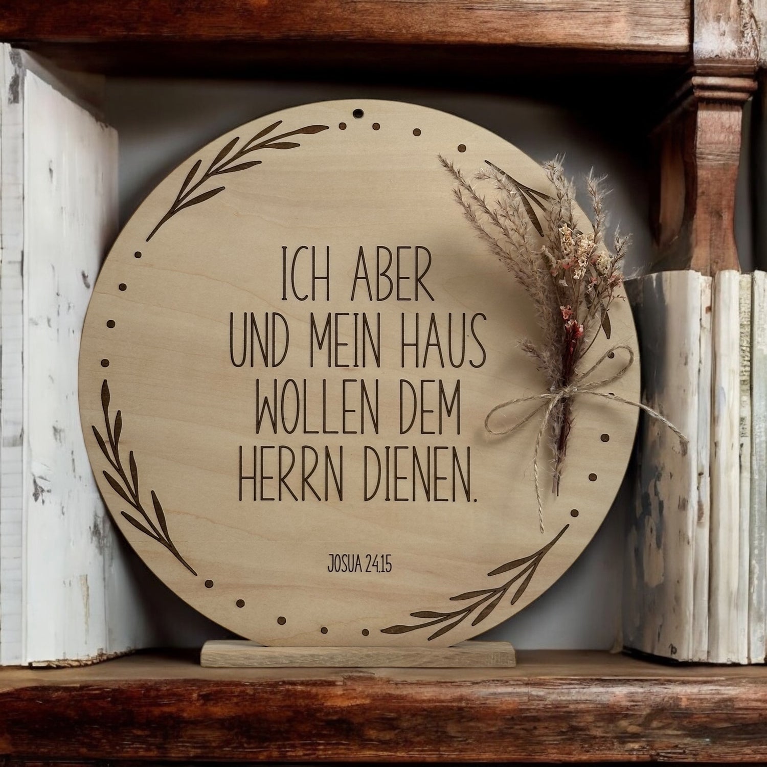 holzschild glaubensschild individuelle gravur