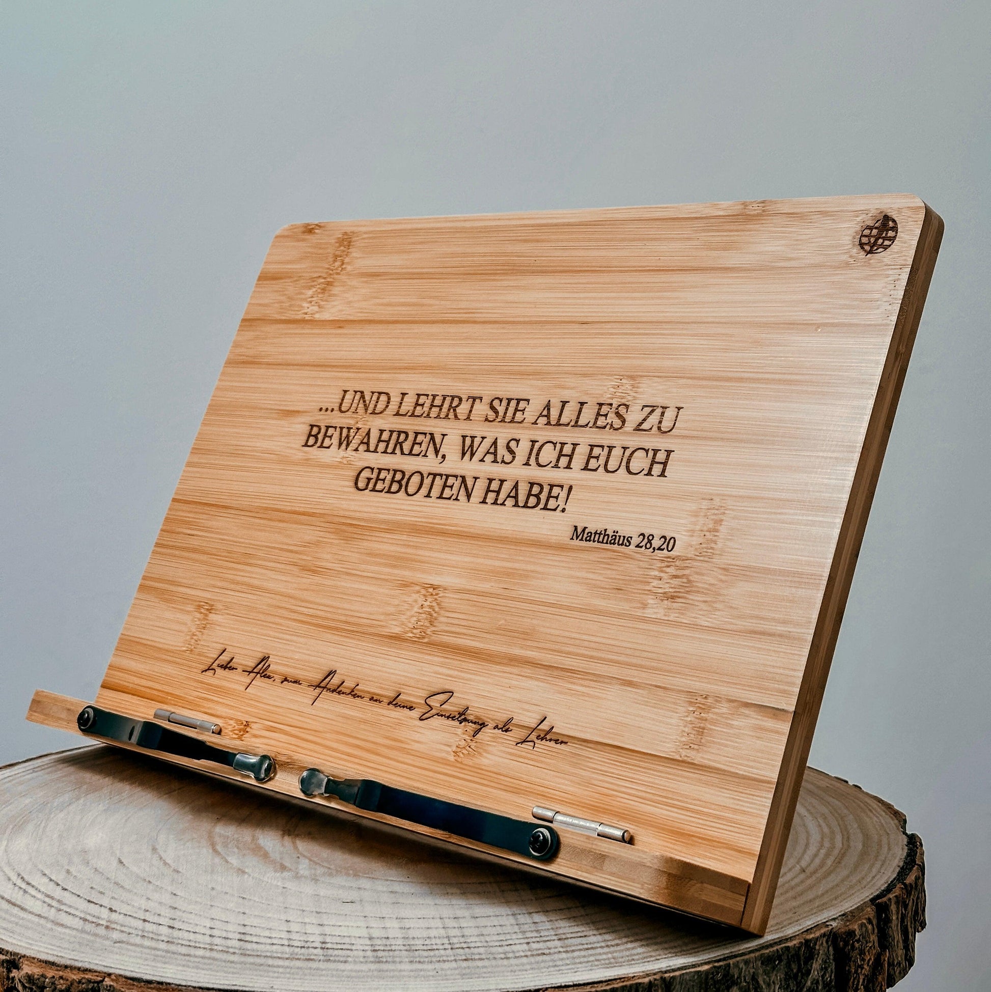 Einstellbare Buchständer und Kochbuchhalter - Wiens Wood