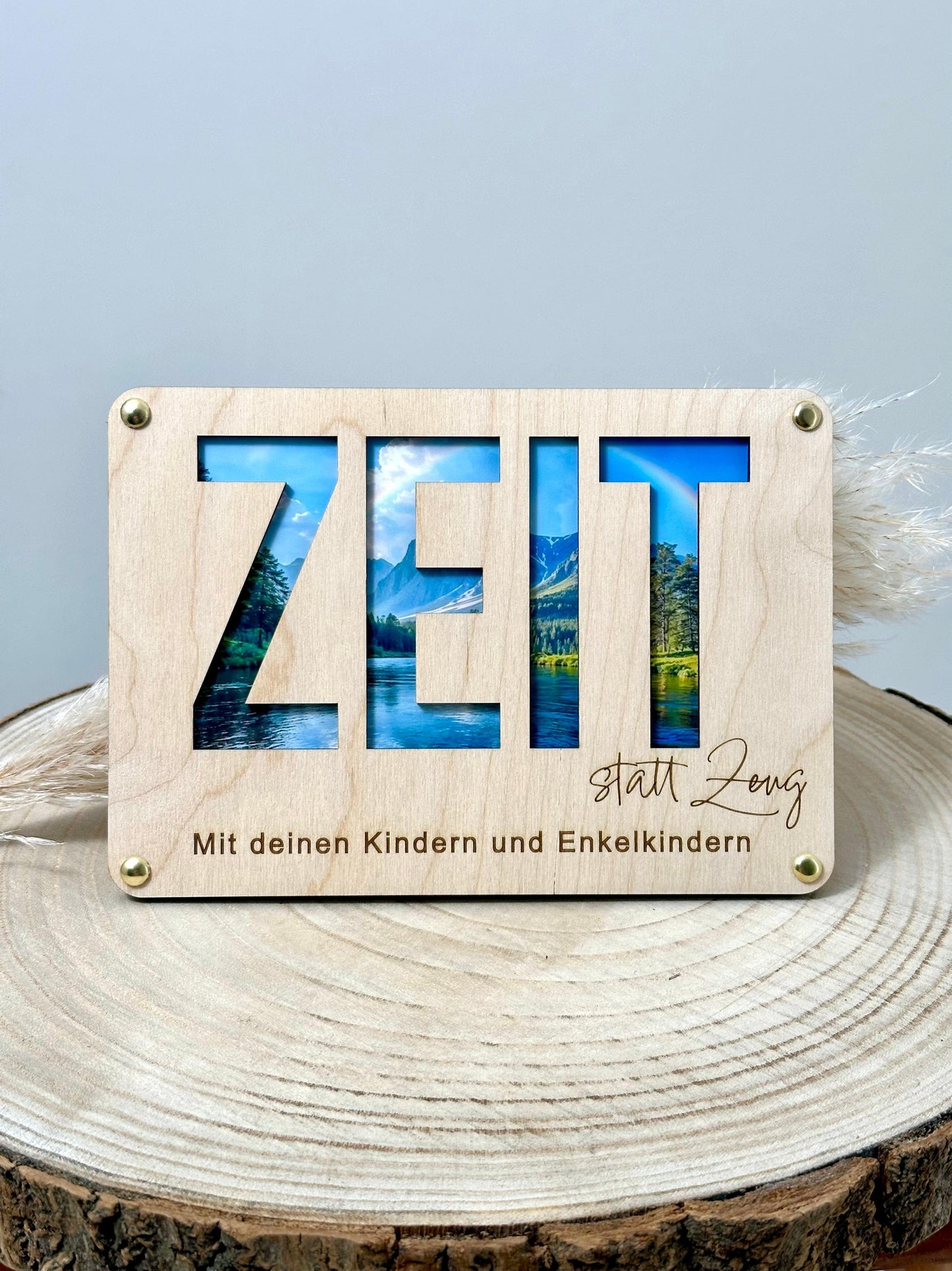 Geschenke Karte „Zeit statt Zeug“ - Wiens Wood