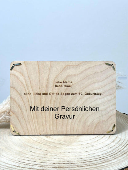 Geschenke Karte „Zeit statt Zeug“ - Wiens Wood