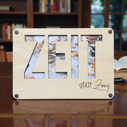 Geschenkkarte „Zeit statt Zeug“