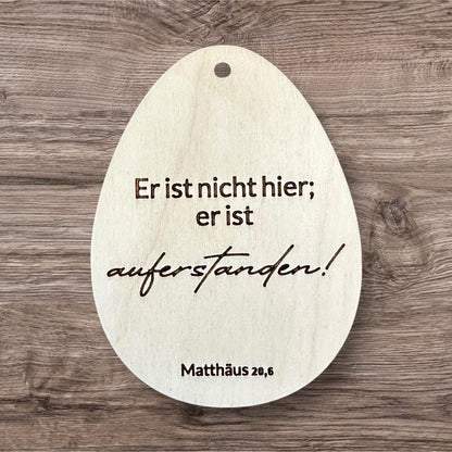 Holz-Ostereier für den Osterstrauch