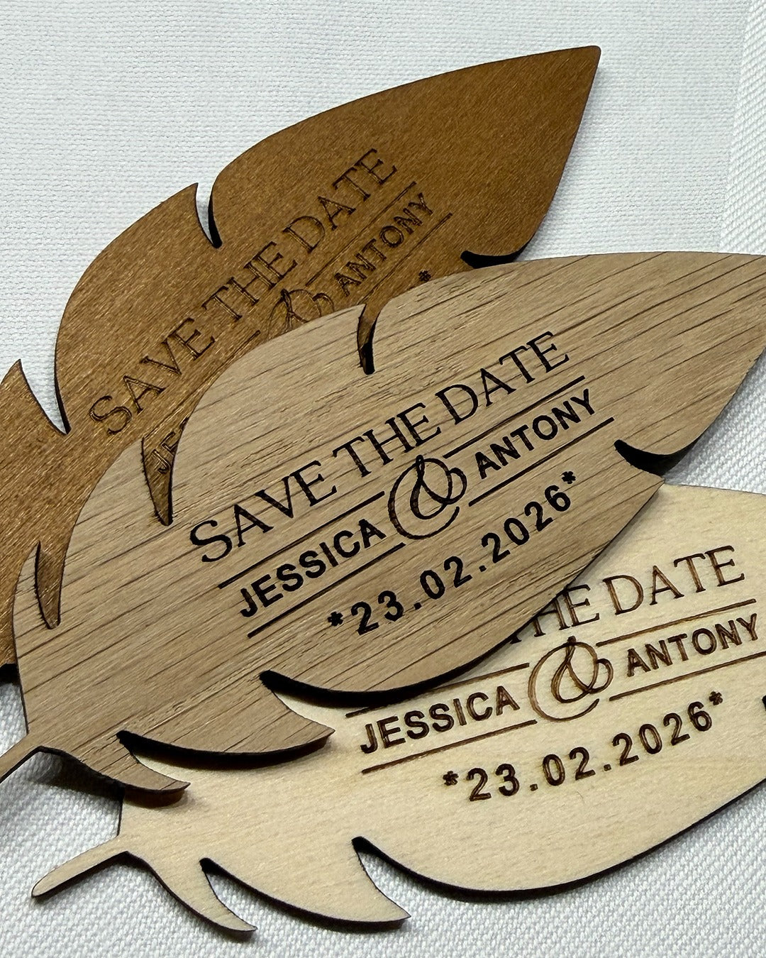 Save the Date Karten aus Holz - Wiens Wood