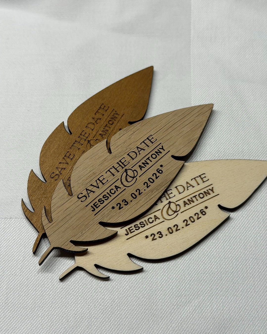 Save the Date Karten aus Holz - Wiens Wood