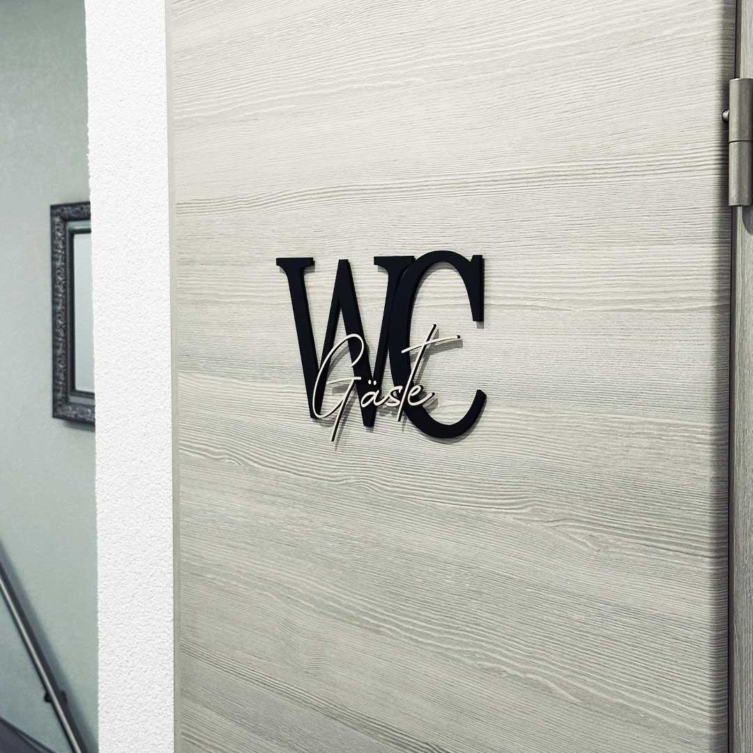 Gäste-WC Türschild - Wiens Wood